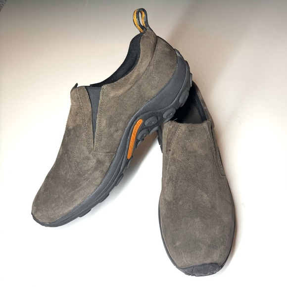 Merrell Men's Jungle Suede Moc Shoes Dark Brown Suede Slip-Ons Size- 13 - Picture 4 of 10